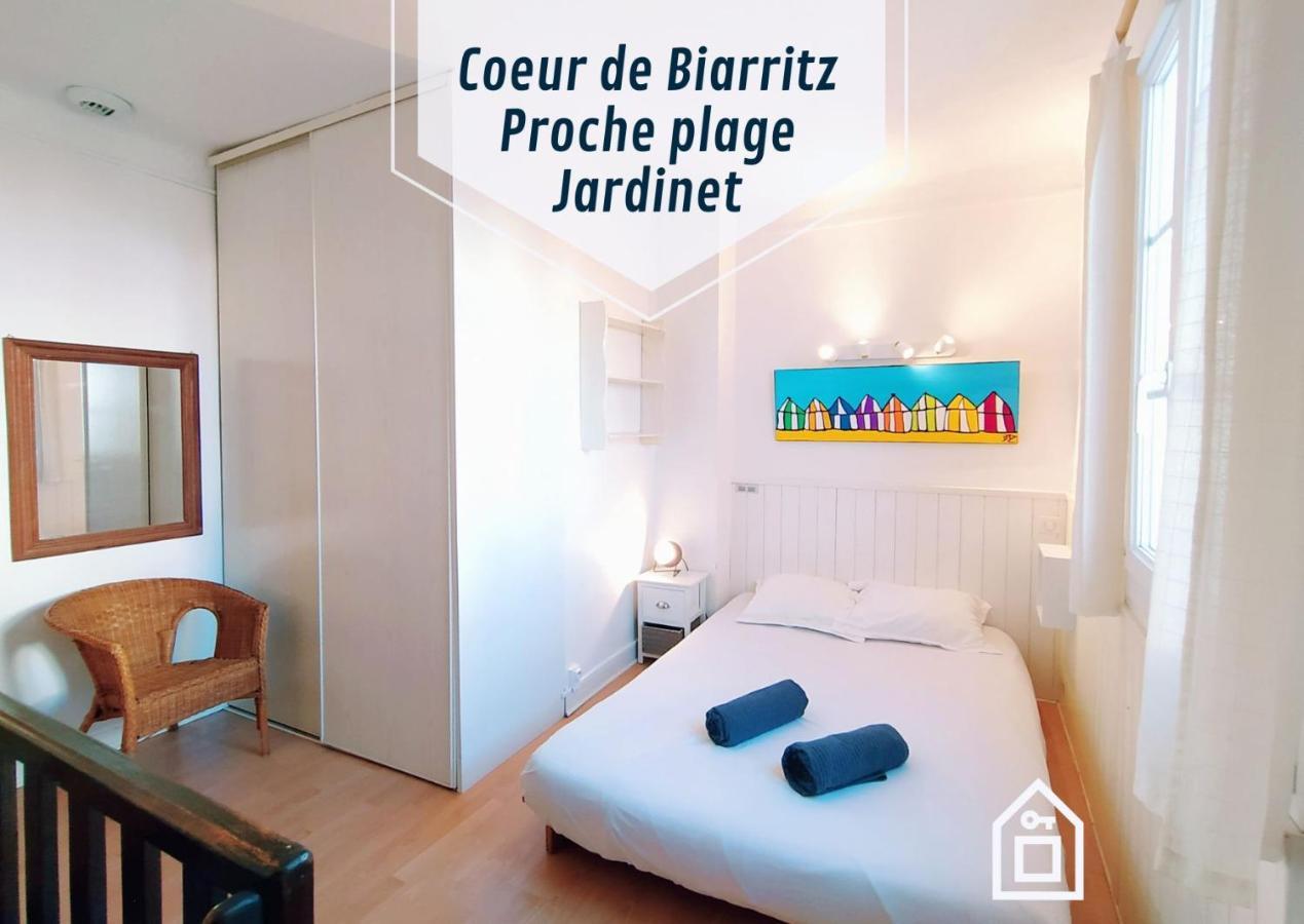 Lalanne Btz, Duplex Jardinet Pres De La Plage 比亚里茨 外观 照片